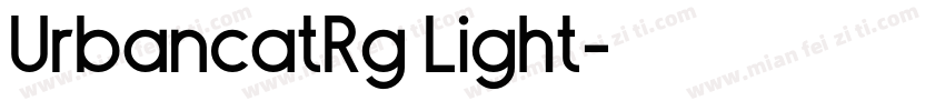 UrbancatRg Light字体转换